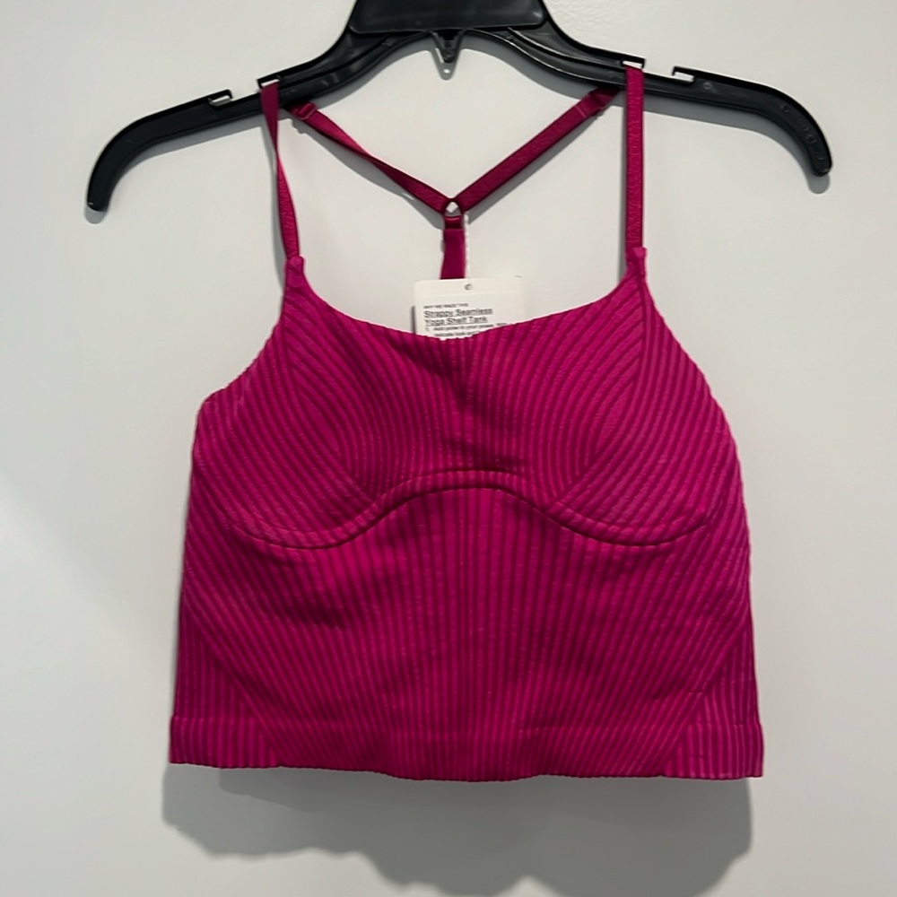 Lululemon straps seamless yoga shelf tank